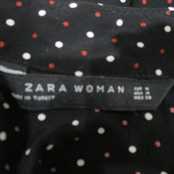 Zara Woman Long Sleeve Mock Neck Blouse - Picture 5 of 5